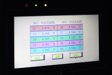 21番電池の交換後のモニター表示は3.3V。ひとまず安心だが、こればかりは試運転してみないと分からない。走り出すといきなり電圧低下ということも十分にあり得るのだ。