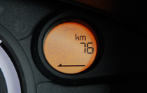 スイッチを入れると、とたんに30km減ってしまう