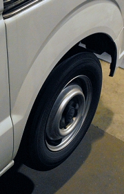 タイヤのバランスもチェック