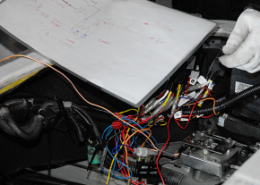 イグニッション回りの配線