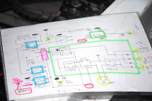 手製の極秘設計図